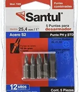 7472 Puntas para desarmador estánda SANTUL