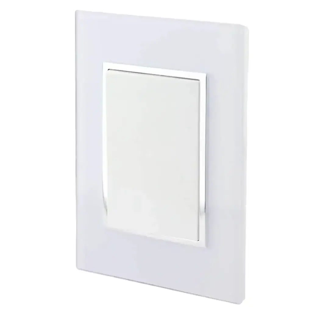 4472 Placa Venecia Blanco apagador SANELEC