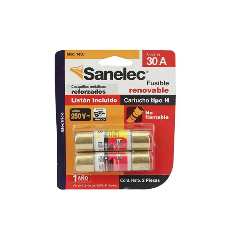 1450 Fusible 30 A reforzado jgo 2 SANELEC
