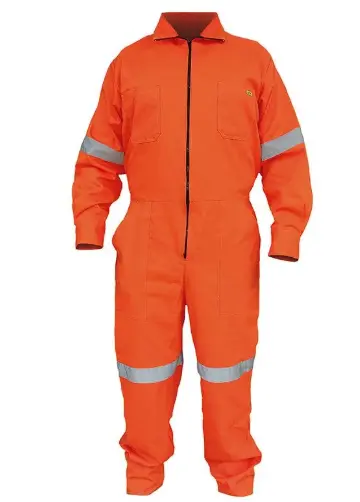 OVE100NRG-GD OVE100NRG-GD OVEROL 100% ANARANJADO C/REFLEJANTE GRIS GRANDE