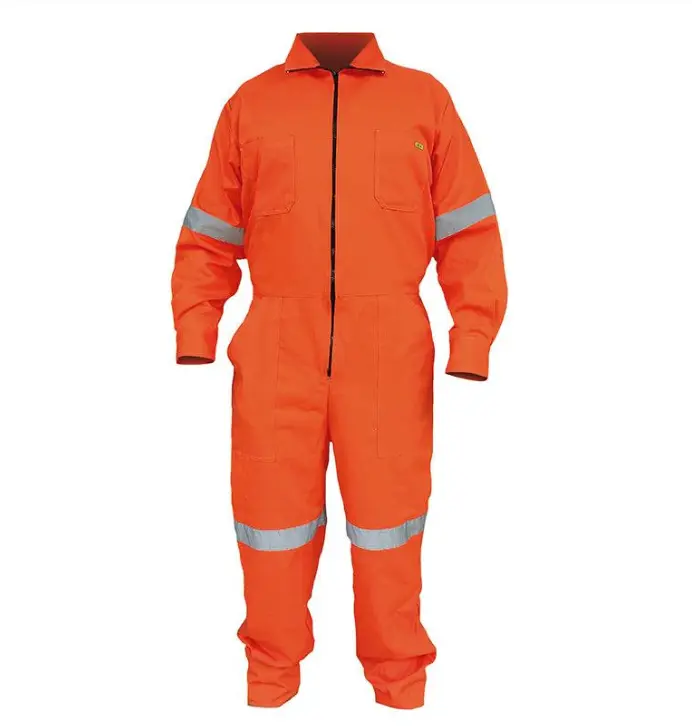 OVE100NRG  OVEROL C/ REFLEJANTE NARANJA 