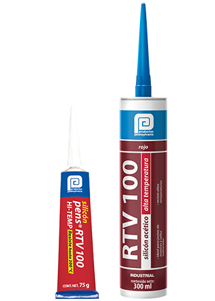 PP-07280 FEPP-07280 SILICON INDUSTRIAL CARTUCHO ROJO 300 ML ALTA TEMPERATURA PENSILVANIA