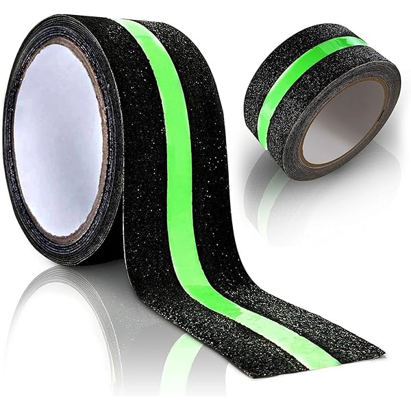 CILU218 ROLLO CINTA ANTIDERRAPANTE NEGRO FOTOLUMINI 2"X18 M  SURTECH