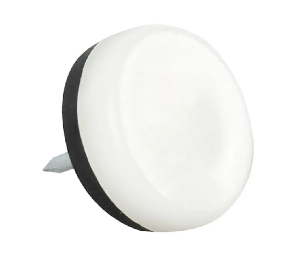 REGATON-1/2-CLA-BYN REGATON DE PLASTICO DE 1/2  TIPO CLAVO BLANCO Y NEGRO