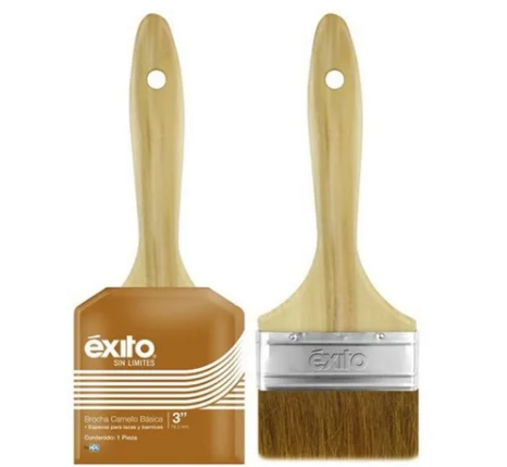 FE19AEX00302 BROCHA EXITO PELO DE CAMELLO 3" MCA EXITO
