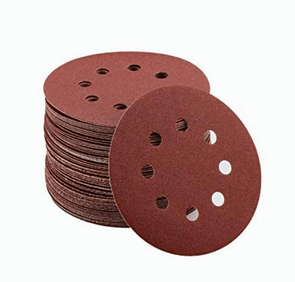 DISCO PARA LIJAR CON VELCRO DE 5" NÚM. 60 CON 8 PERFORACIONES FANDELI