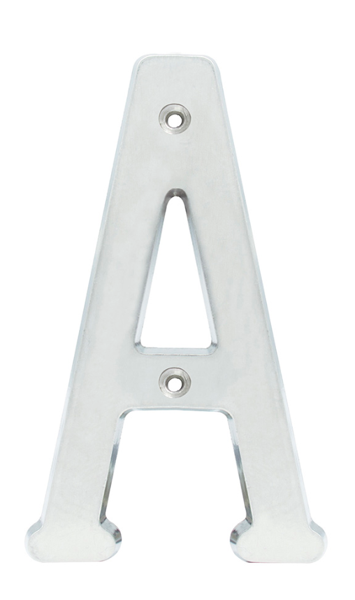 L701ACS Letra A slim 4" sat Lock