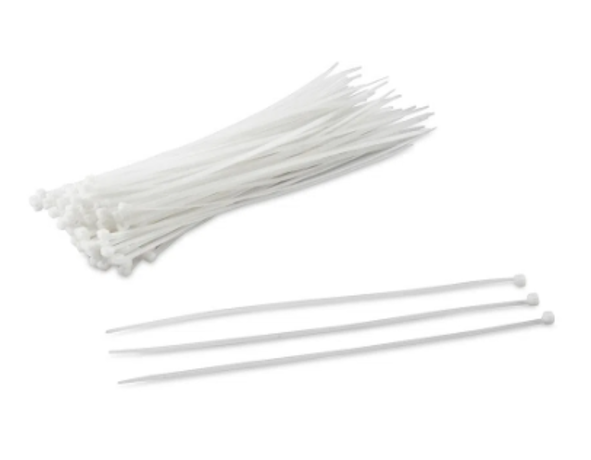 Cinchos de plastico transparente 250x3.5 mm bolsa 100 Piezas