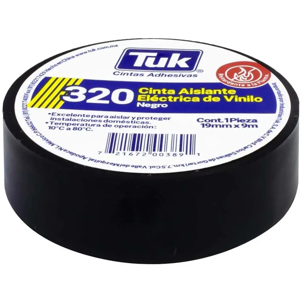 115-025 345002 CINTA AISLANTE 320 3/4" X 9 MTS.TUK ELECTRICA. TUK