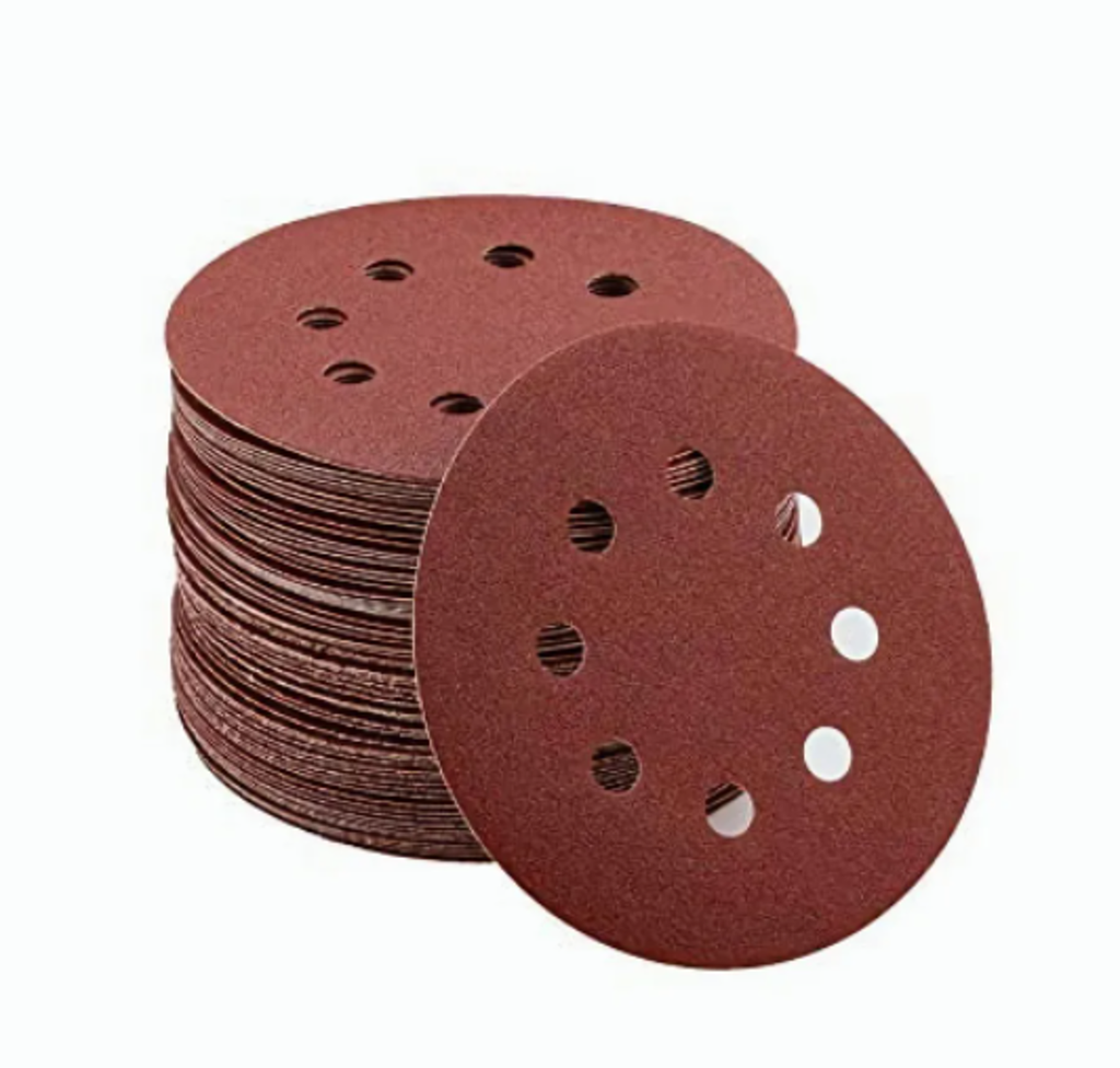 DISCO PARA LIJAR CON VELCRO DE 5" NÚM. 80 CON 8 PERFORACIONES