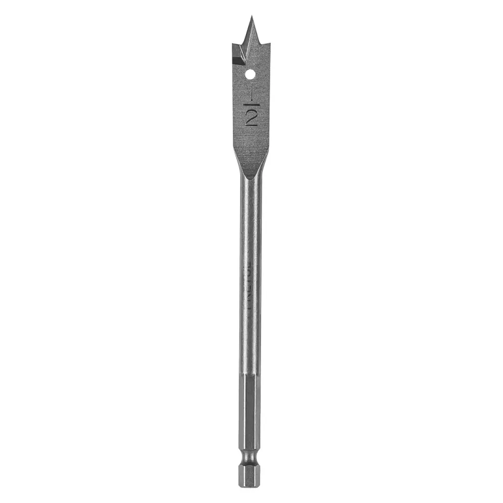 28100 Broca plana de manita 1/2' para madera, Pretul BPP-1/2