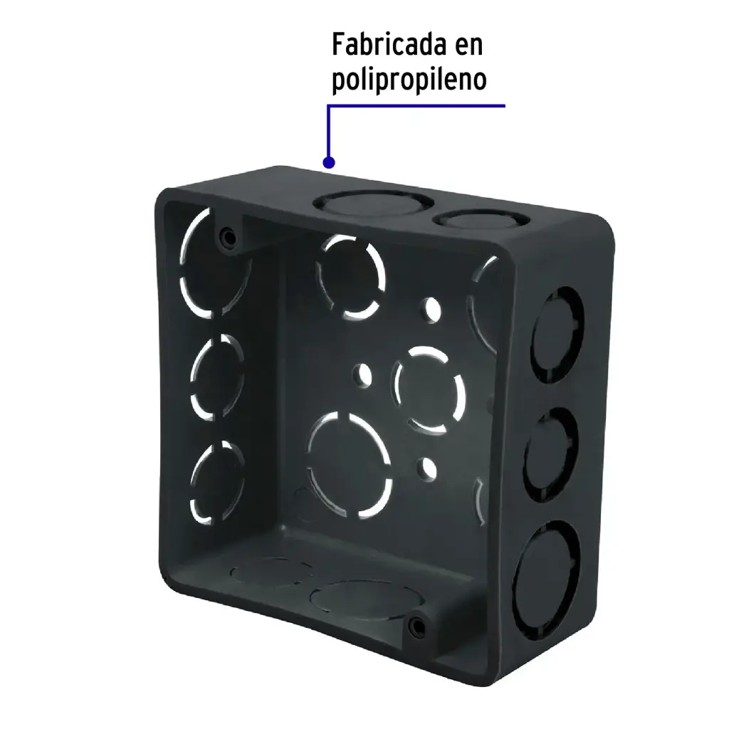 45004 Caja cuadrada 4' x 4' plástica, Volteck CCH-4X4P