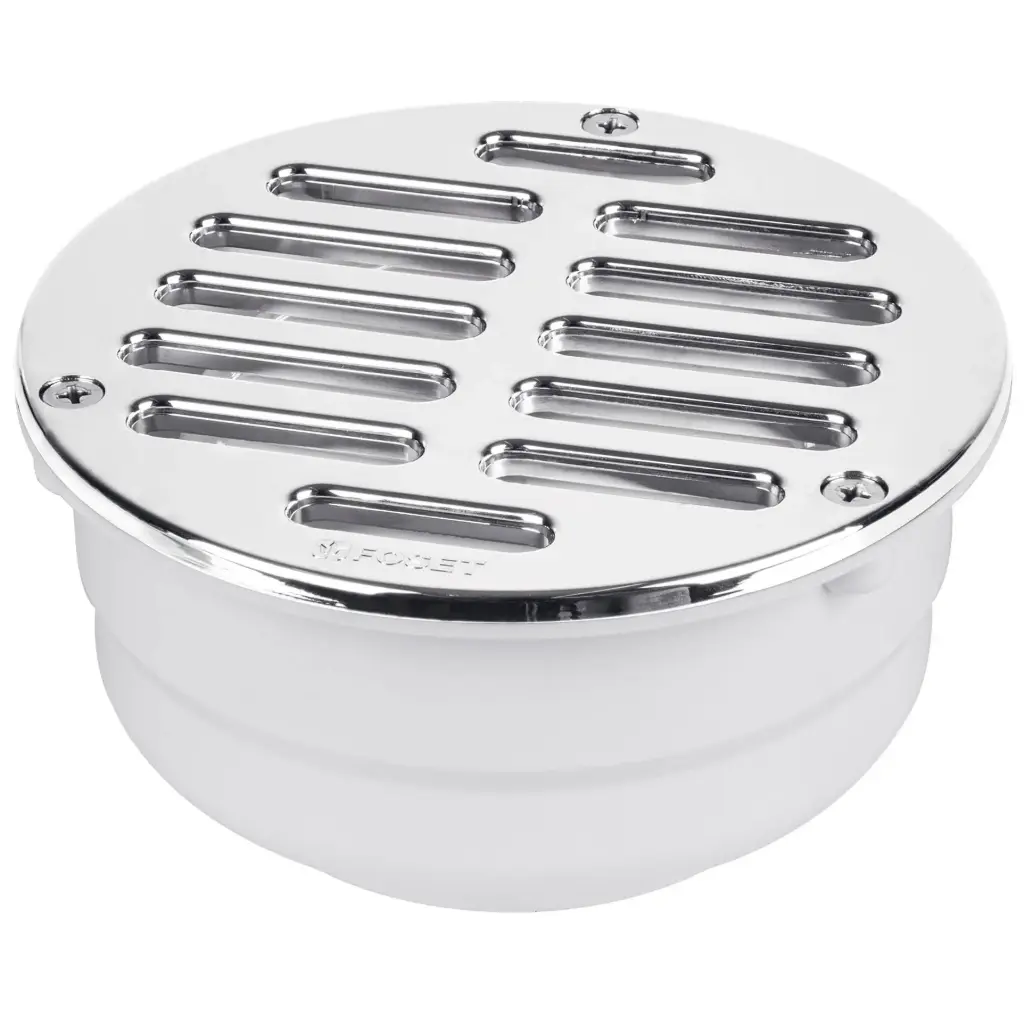46023 Coladera de ABS con rejilla cromada 5', con tornillos, Foset COL-52