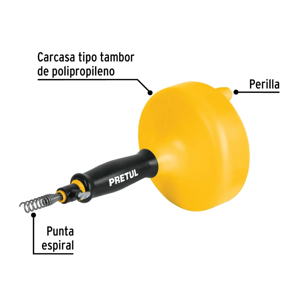 22880 Destapacaños de 4.5 m manual, Pretul DECA-15P