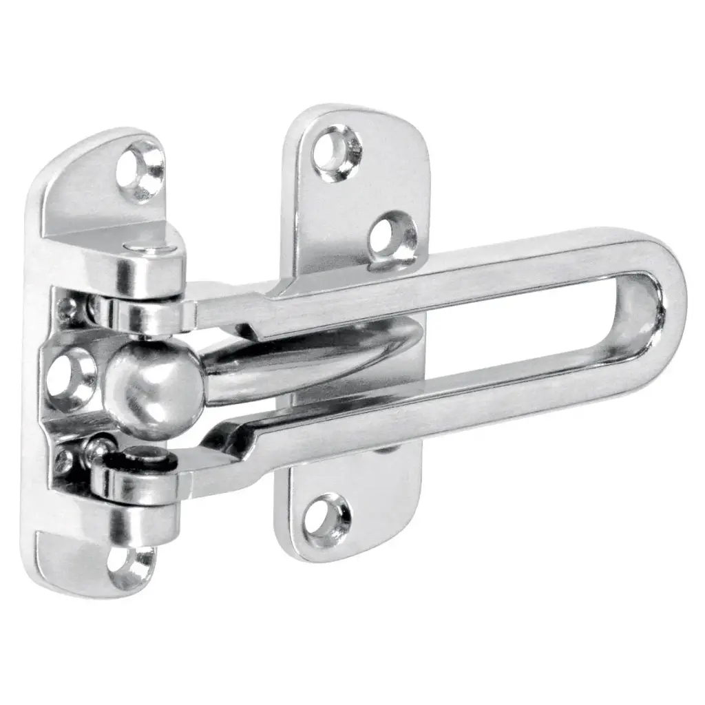43703 Pasador abatible para puerta, acabado cromo mate, Hermex PAAB-3