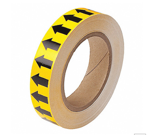[CINTAFLECHA] CINTAFLECHA CINTA DE FLECHA NGRO/AMARILLO VINILO 1" X 90 PIES