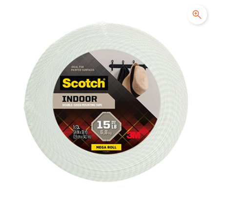 [CINTA-110M] CINTA-110M CINTA SCOTCH DE MONTAJE DOBLE CARA INTERIORES 19MM X 34 M BLANCA