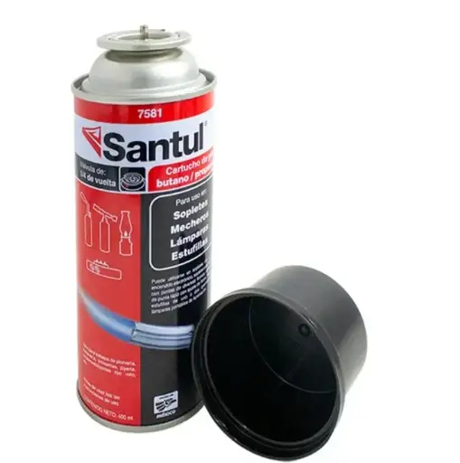 [7581] 7581 Cartucho gas butano 1/4 devuel SANTUL