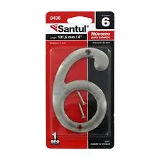 [8436] 8436 Número  6  para exterior 4  de SANTUL