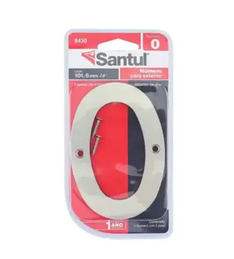 [8430] 8430 Número  0  para exterior 4  de SANTUL