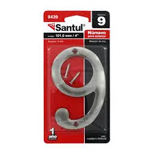 [8439] 8439 Número  9  para exterior 4  de SANTUL