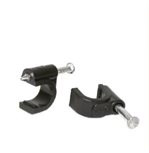 [4614] 4614 Grapa curva p/cable 6mm negra SANELEC