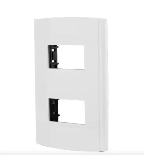 [4418] 4418 Placa doble roma plástico SANELEC