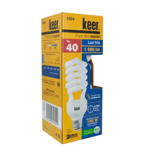 [1604] 1604 Foco ahorrador twister No. 40 KEER