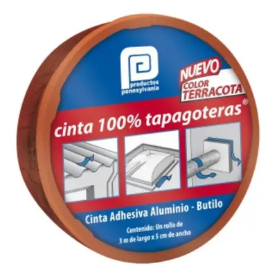 [121-4CBU00024       ] 121-4CBU00024        CINTA 100% TAPAGOTERAS 5CMX3M TERRACOTA PENNSYLVANIA H87