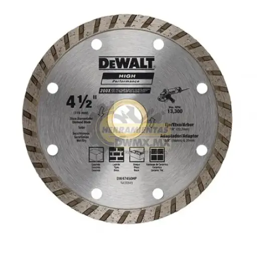 [1DW-DW47450L] 1DW-DW47450L DW47450L DISCO DIAMANTADO DE 4 1/2" TURBO 13200 RPM DEWALT