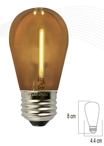 [S00773] FOCO LED RETRO S14 1W E26 130V
