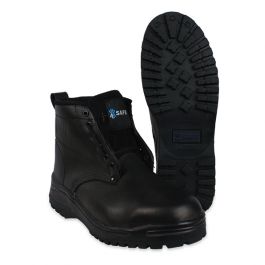 [BN-25-SC] BN-25-SC BOTA BORCEGUI NEGRO DE PIEL SIN CASQUILLOS N-25