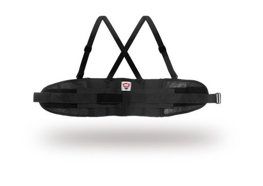 [FESP1024] FAJA ELASTICA  NEGRA AJUSTE VENTILADO 3 CINTO (TALLAS GRANDE