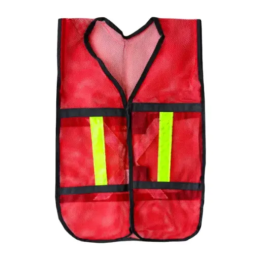 [FECHMRBS-ROJO] CHALECO DE MALLA C/REFLEJANTE BROCHE ROJO SAMSONITE