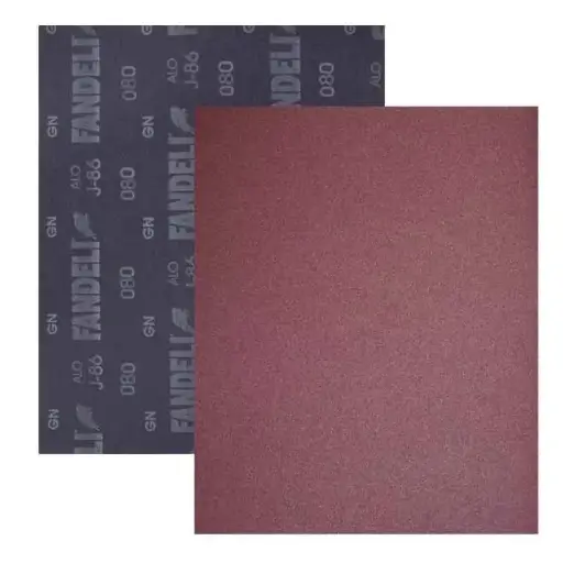 [130-19945]  HOJA DE LIJA P/SUPERFICIES SOLIDAS B080 600P 9"X11" FANDELI