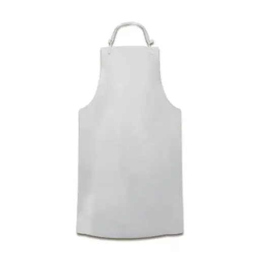 [FEDZ1004] MANDIL DE PVC BLANCO .20MM  UNITALLA MARCA MR 90cm X1.20  