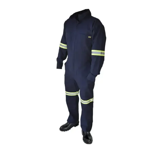 [OVE100RA GDE] OVE100RA GDE OVEROL 100% AZUL CON REFLEJANTE GDE LICA