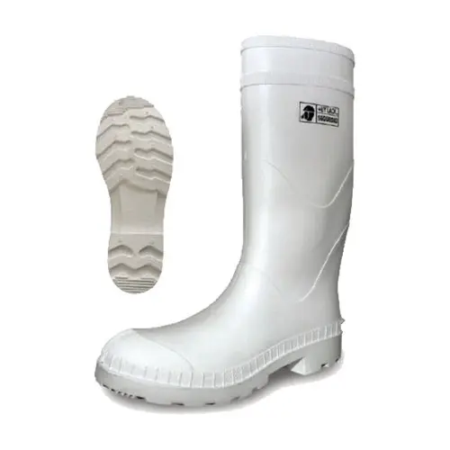 [FBIS6] FBIS6 BOTA LARGA SANITARIA HULE INDUSTRIAL ANTIDERRAPANTE BLANCA TALLA 28 CON CASQUILLO