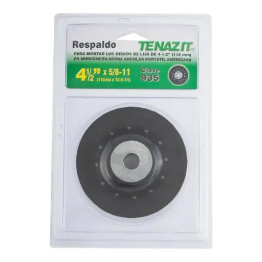 [190-935] 190-935 935 RESPALDO DE PLAST P/LIJA DE DISCO 4 1/2"X5/8-11 P/MAQ AUSTROMEX