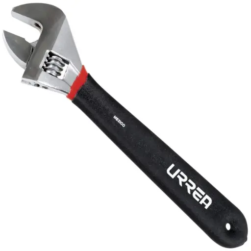 [706G] 706G Llave ajustable cromada 6" Rubber Grip Urrea
