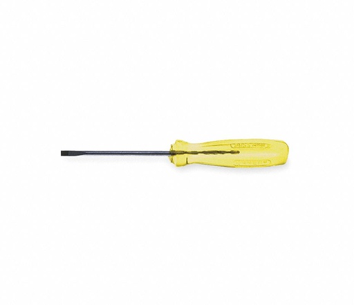 [9624] 9624 Destornillador con mango ámbar, punta cabinet barra redonda 1/8" x 4" Urrea