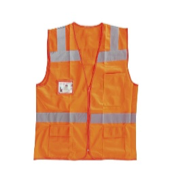 [CLR4001N] CLR4001N CHALECO LICA NARANJA C/CIERRE Y REF LICA TALLA EG