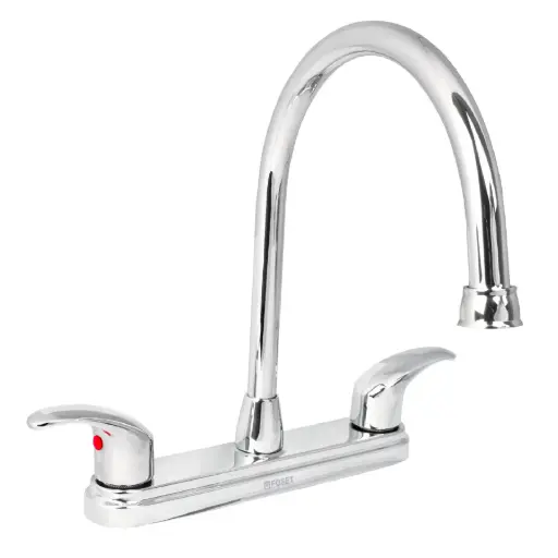 [45628] 45628 Mezcladora inox 8' para fregadero, manerales standard, Aqua AQF-93