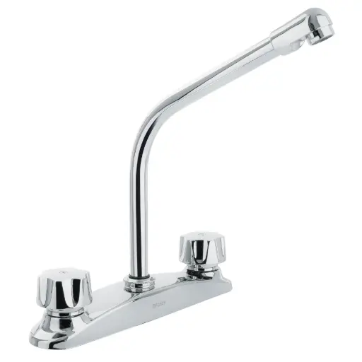 [45629] 45629 Mezcladora inox 8' p/fregadero, cuello cobra, standard,Foset AQF-94