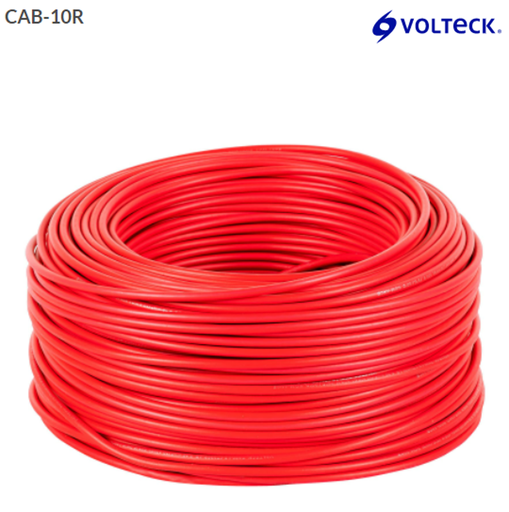 [46061] 46061 Rollo de 100 m de cable THHW-LS 14 AWG rojo, Volteck CAB-14R