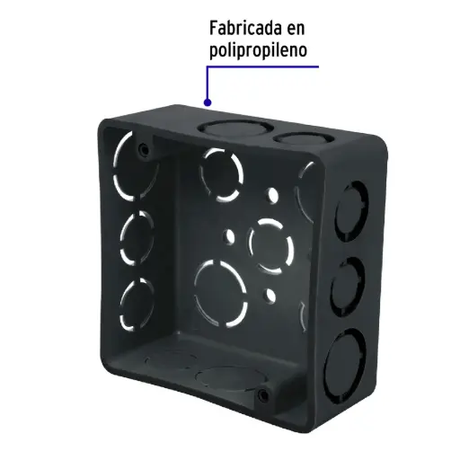 [45004] 45004 Caja cuadrada 4' x 4' plástica, Volteck CCH-4X4P
