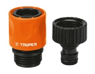 [12724] 12724 Conector 3/4' rápido de ABS grifo-manguera sistema click CLICK-GR