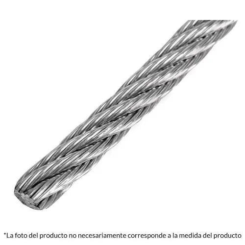 [48817] 48817 Metro de cable flexible 3/8' de acero 7x19 hilos, 75 m CAB-3/8F