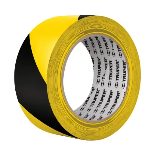 [12597] 12597 Rollo de 33 m de cinta delimitadora amarilla / negro, Truper CIPRE-33A
