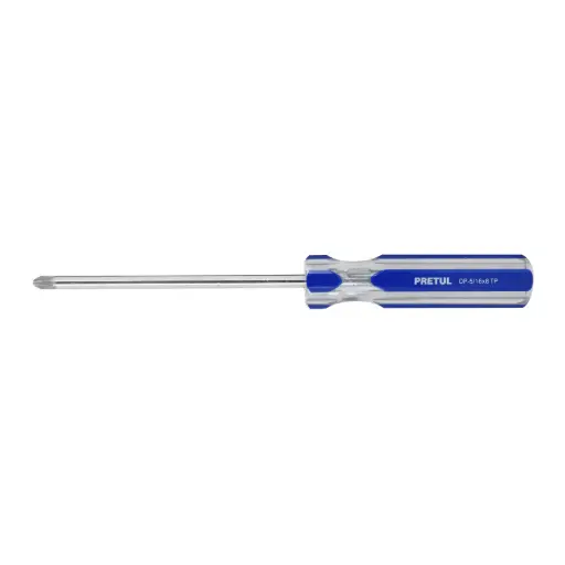 [21470] 21470 Desarmador de cruz 5/16 x 6' mango de PVC, Pretul DP-5/16X6TP